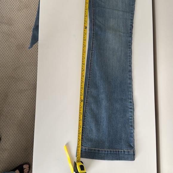 Cache Blue Flare Wide Leg Jeans - Picture 8 of 10